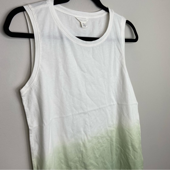 NWT Caslon womens green and white‎ ombre tank size xxs - Picture 5 of 7